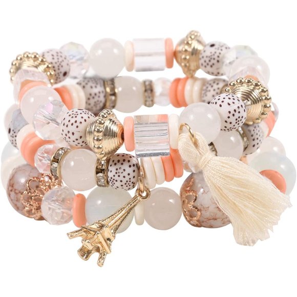 Twinfree Bohemian Bracelets for Women Stretch Multilayer Colorful Beads … - Picture 2 of 11